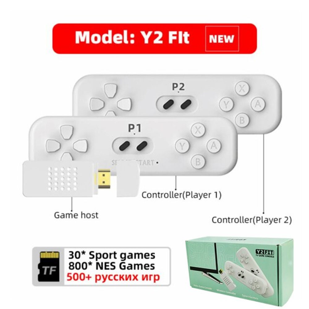 [Game] Máy Chơi Game stick không dây thể thao Y2 Fit  830 game tặng kèm 2 tay cầm