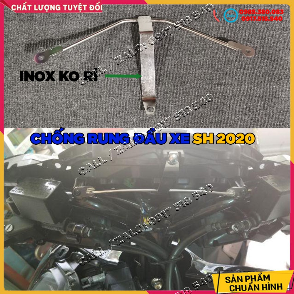 CHỐNG RUNG ĐẦU SH 2020, SH 2019 , SH 2018, SH 2017,( LOẠI INOX 304 KO RỈ)