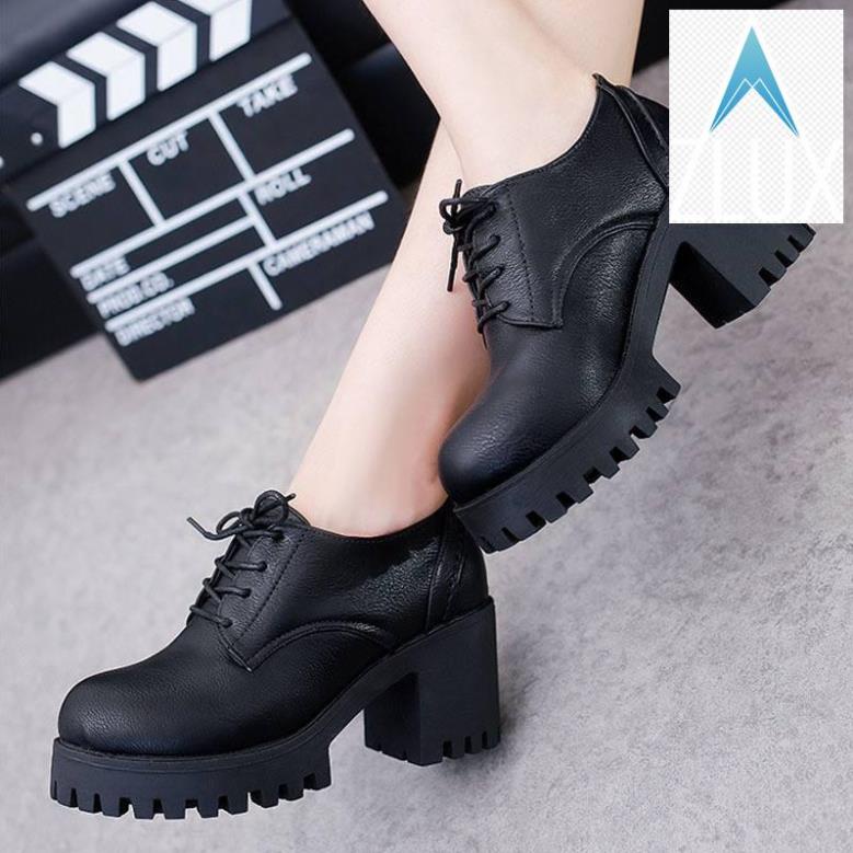 Giày oxford cao gót 7cm loại 1 chất da siêu đẹp -5950 kèm ảnh tự chụp không chỉnh sửa