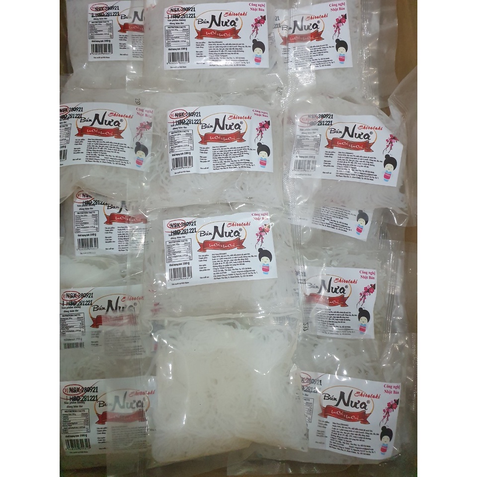 Combo 5 Gói Bún Nưa Cuộn Keto Das Vị Nguyên 100g - Gói nhỏ dễ sử dụng