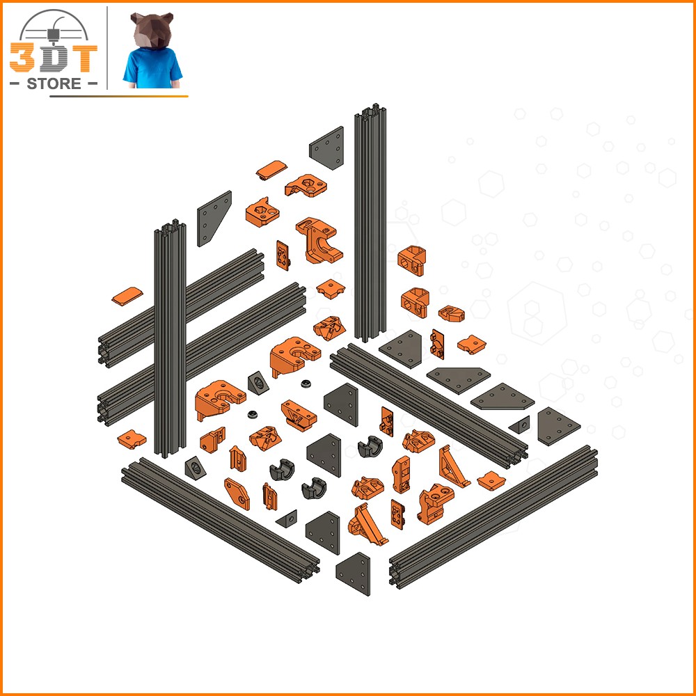 Khung Nhôm Máy In 3D Prusa i3 MK3/3S Chính Hãng LDO