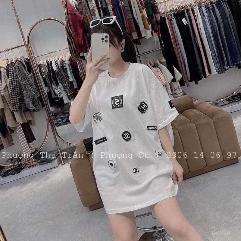 Áo thun thêu nhiều hình
