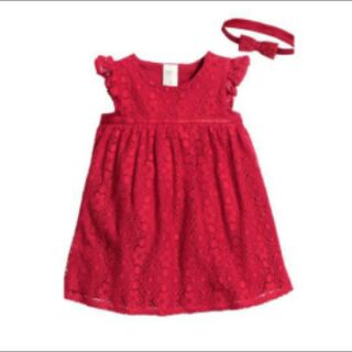 Váy ren đỏ HM sz 80-112cm