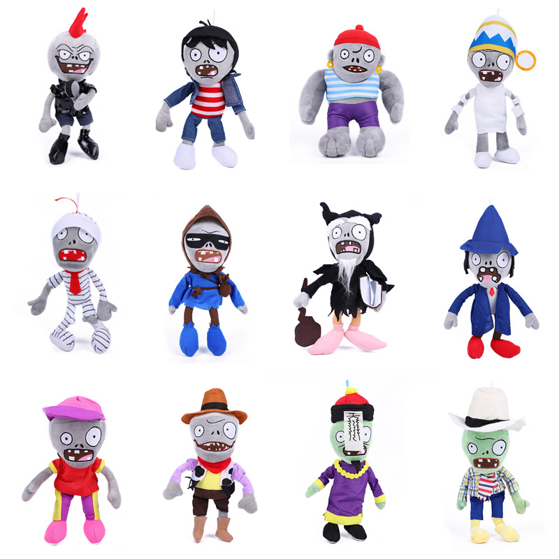 Thú nhồi bông hình zombie 30cm 20 nhân vật trong plants vs. Zombies tùy chọn