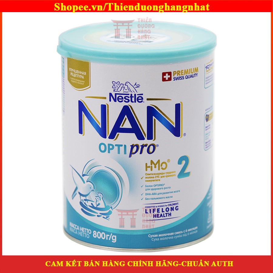 Sữa Nan Nga, sữa bột công thức Nan Optipro cho trẻ 800g [12/2022]