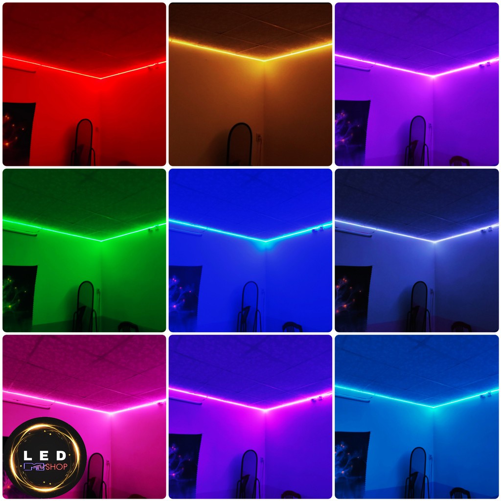 Đèn Led Trang trí 5050 RGB Đổi 16 Triệu Màu, Dài 5 Mét, Phủ Silicon Chống Nước + Keo Dán 2 Mặt Chắc Chắn | BigBuy360 - bigbuy360.vn