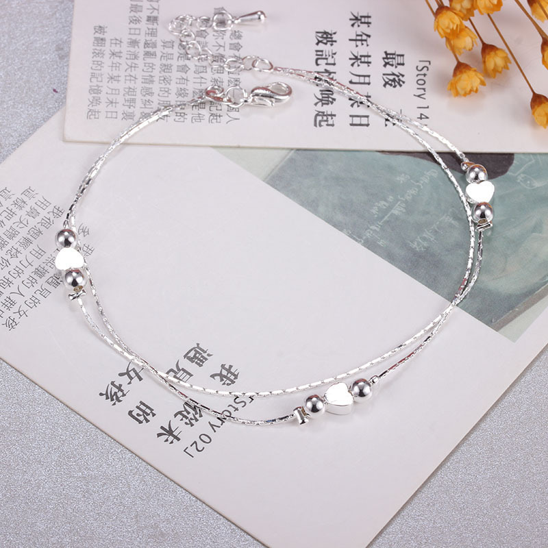 Lắc Chân Bạc 925 Thiết Kế Tính Tế Phong Cách Hàn Quốc UMI JL005