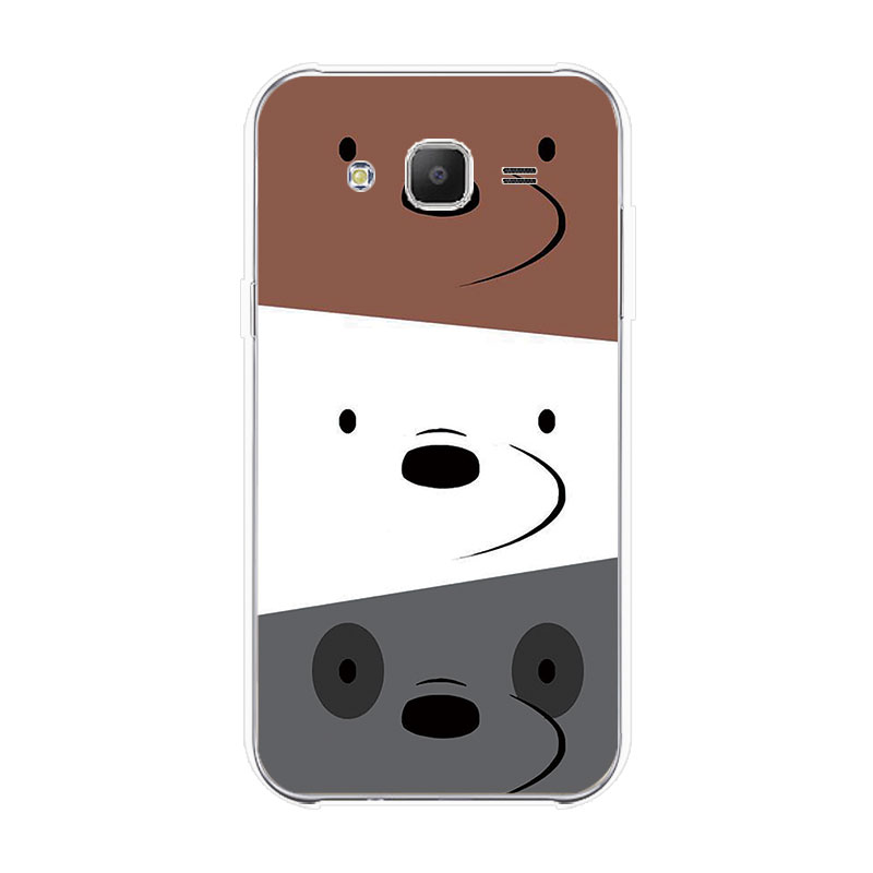 Ốp điện thoại silicon TPU mềm họa tiết Three Bare Bears 3 cho SAMSUNG GALAXY J3 J5 J7 2015 2016