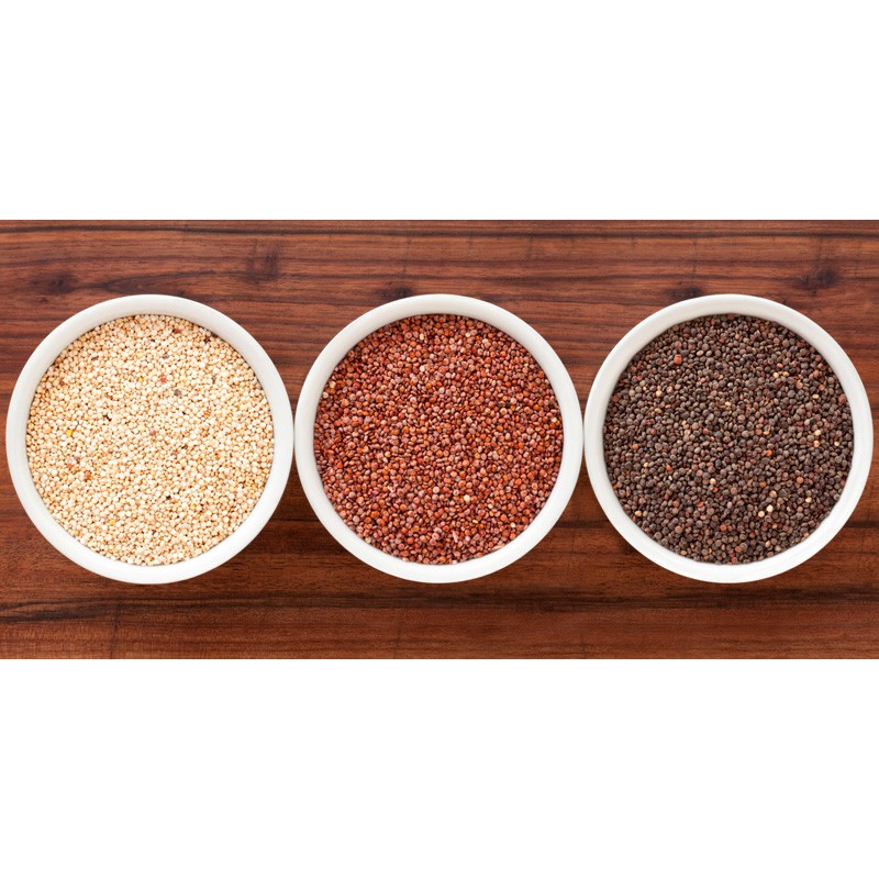 Hạt diêm mạch hữu cơ hỗn hợp (đen-trắng-đỏ) 500g - Quinoa Real