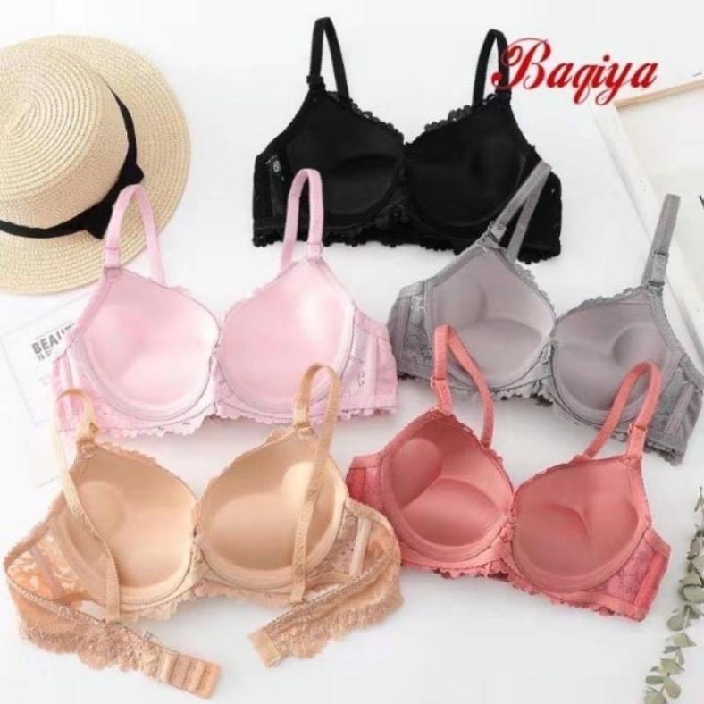 Áo lót Doris, áo ngực AL102 nữ ren Thái Bagiya có gọng mút kép nâng ngực