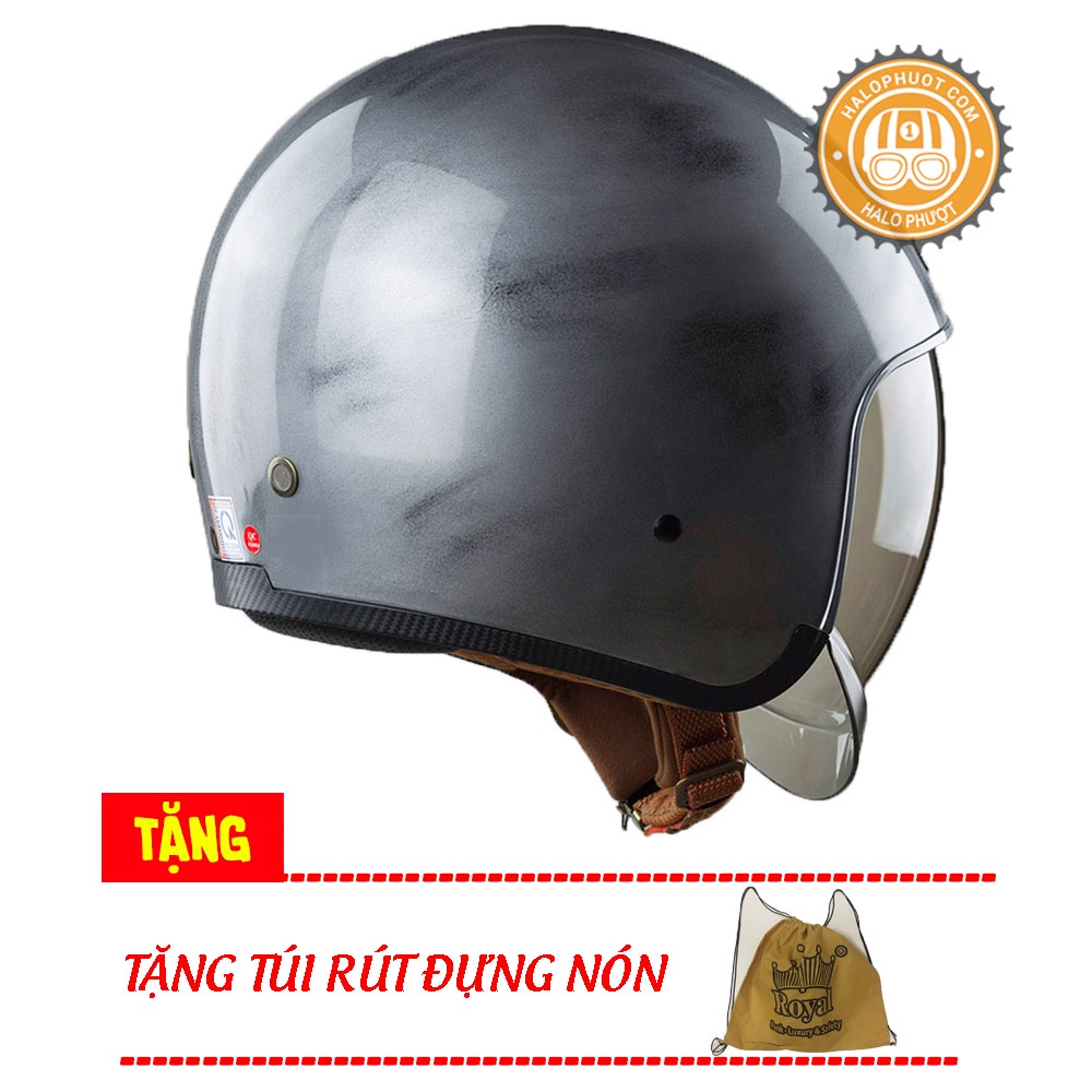 Nón bảo hiểm kính âm Royal M139 Xước bóng
