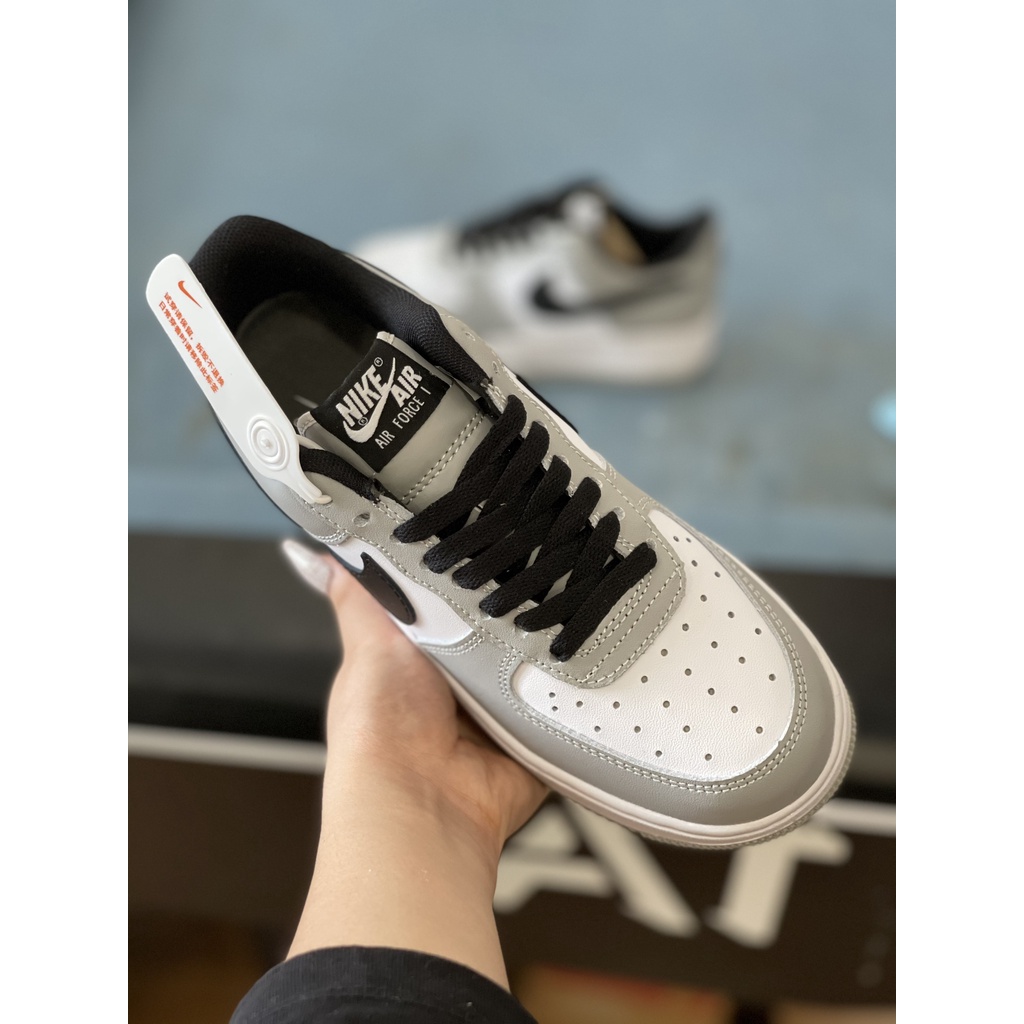 Giày_Nike Xám Móc Đen , Giày_Nike Air Force 1 Smoke Grey Cao Cấp Full Size Nam Nữ Hot Trend Full Box BILL