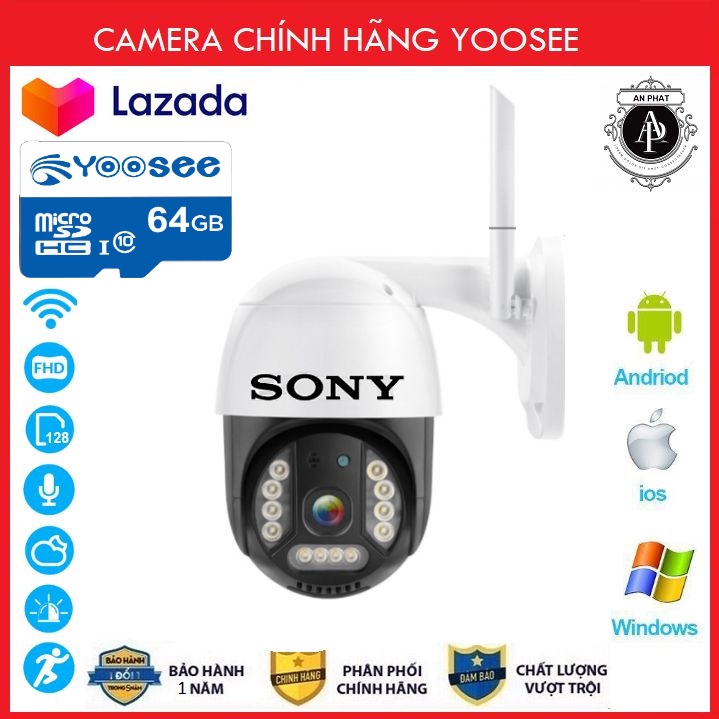 Camera WIFI - Camera Ip Giám Sát Ptz carecam 2020  Ngoài Trời Xoay Theo Chuyển Động 1080P Chính Hãng