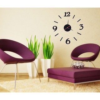 Đồng hồ dán tường nghệ thuật DIY