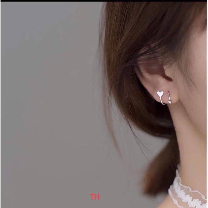 bông tai bạc cá tính. mẫu mới MC