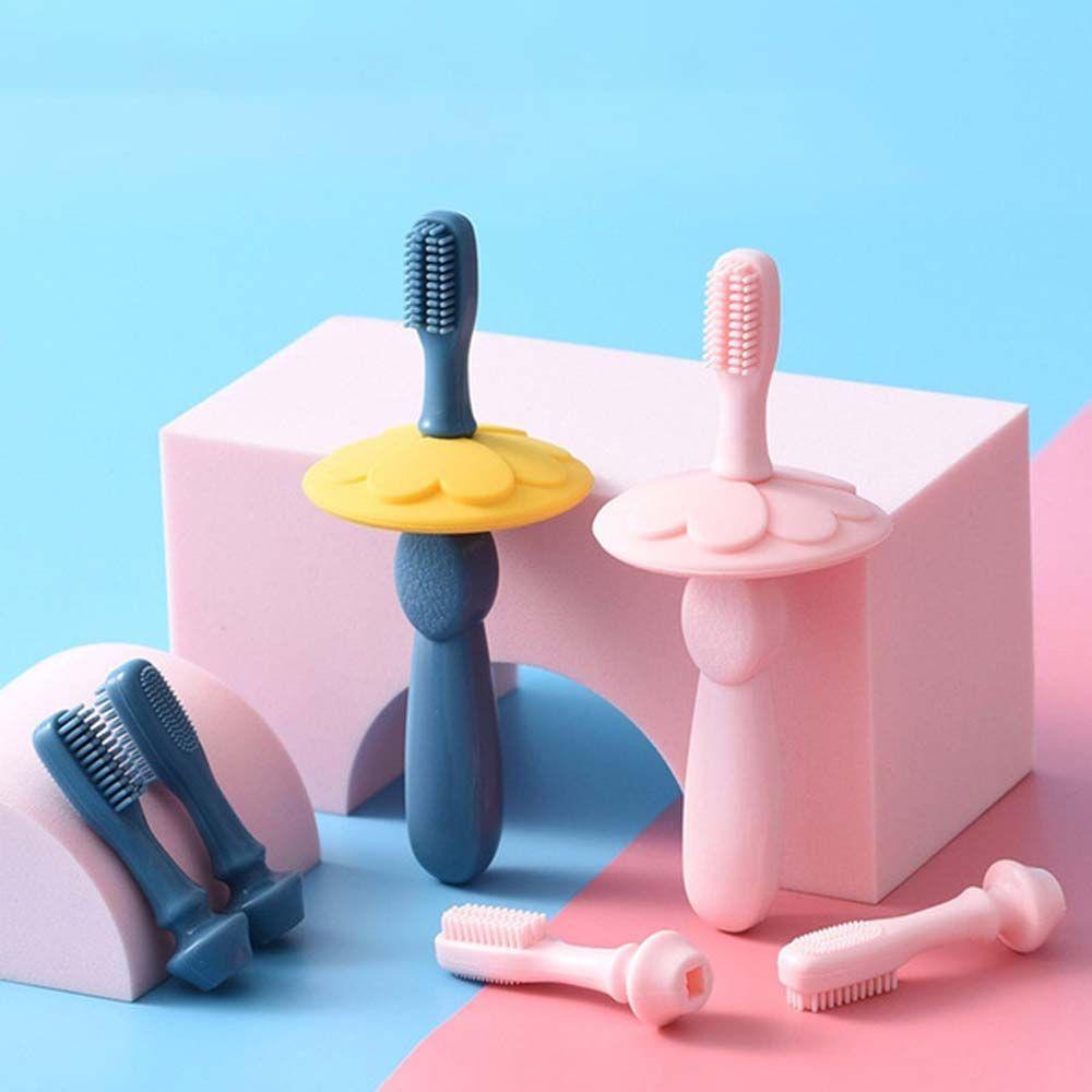 Bàn Chải Silicone Cấp Thực Phẩm Chăm Sóc Răng Cho Bé AUGUSTINA