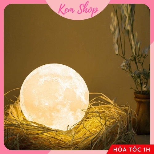 Đèn Ngủ Mặt Trăng 3D Để Bàn Kiểu Dáng Dễ Thương - K178