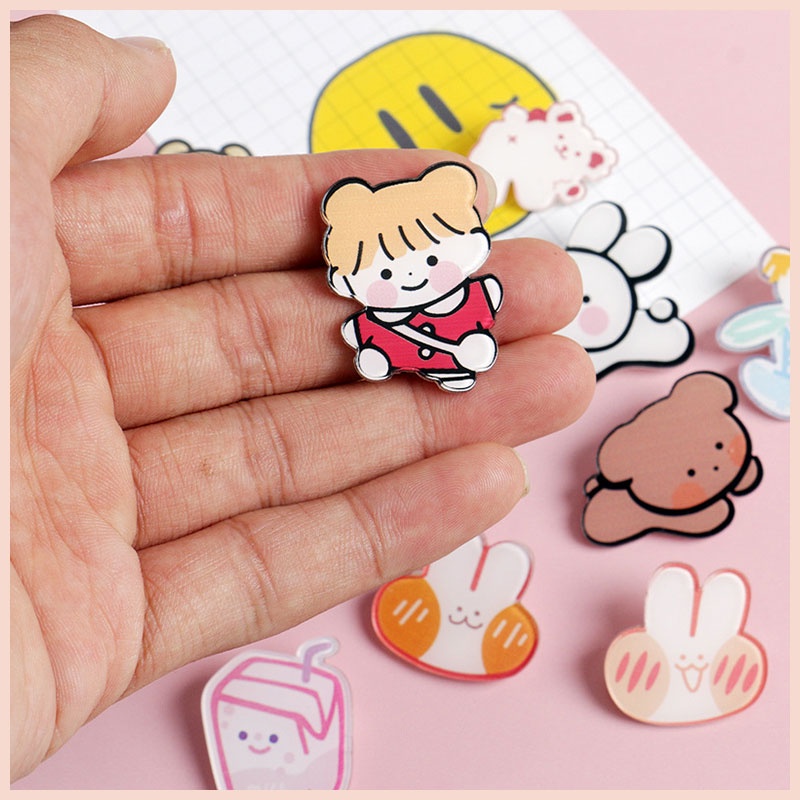 Sticker gim balo cài balo nhiều hình dễ thương rẻ nhất Tina Shop PIN03