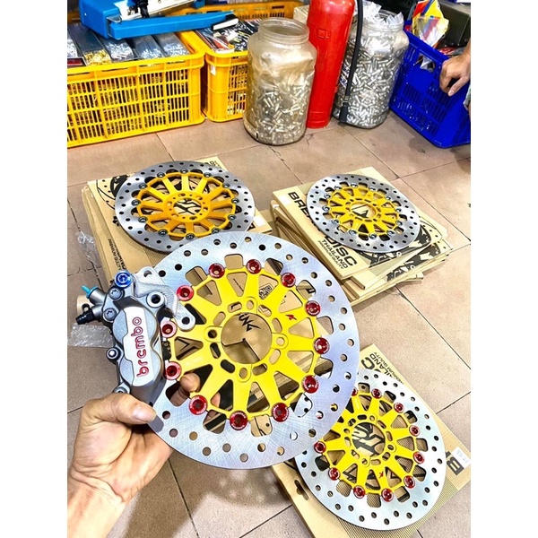 Đĩa Kingdrag 267mm 12Ăc’ Lòng Nhôm CnC Cho Mọi Dòng xe