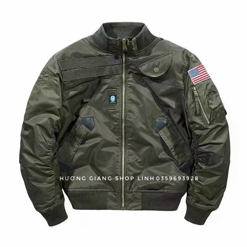 Áo khoác Pilot màu xanh lính USA thời trang