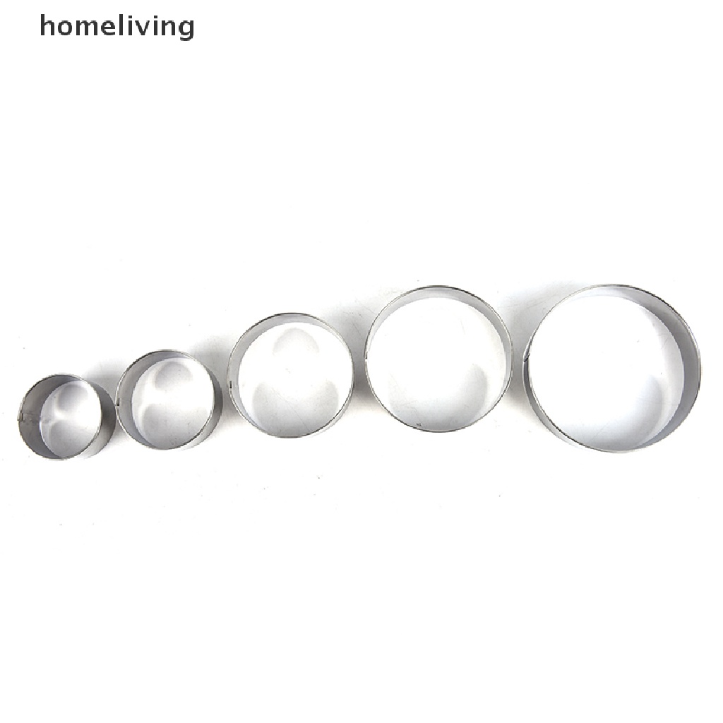 1 Bộ Khuôn Cắt Bánh Quy Tròn Bằng Thép Không Gỉ