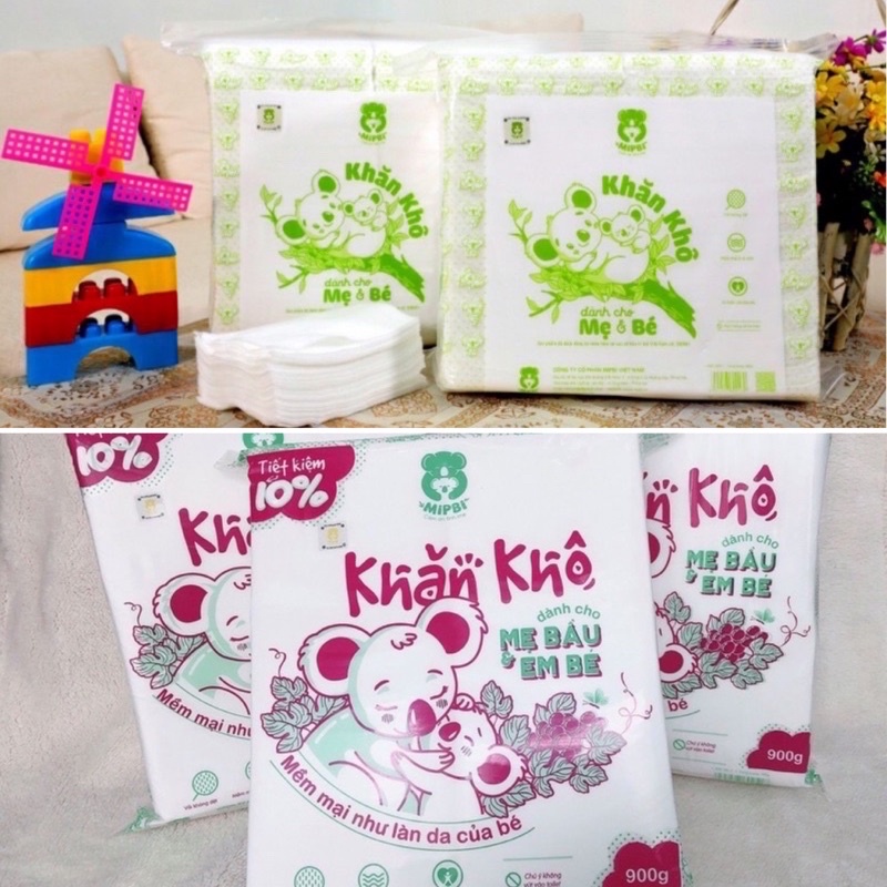 (Chính Hãng) Khăn khô/Giấy khô đa năng Mipbi 260g/300g/600g/900g {HÀ NAM}