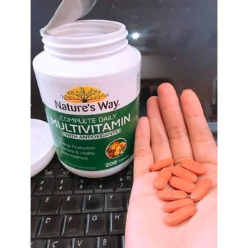 Viên Uống Vitamin Tổng Hợp Nature’s Way Complete Daily Multivitamin Úc 200 Viên