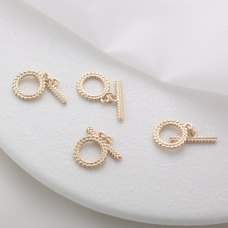 Khóa Đồng 14K Màu Vàng Kim Làm Vòng Tay/Dây Chuyền diy