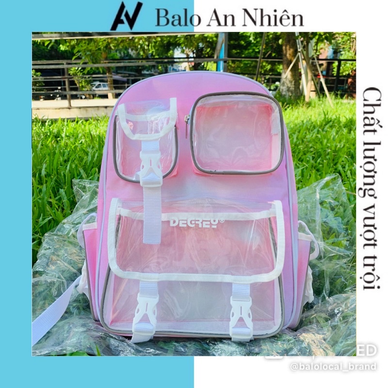 Balo Thời Trang Local Brand Degrey Loang Hồng | Chuẩn Cao Cấp Chống Nước