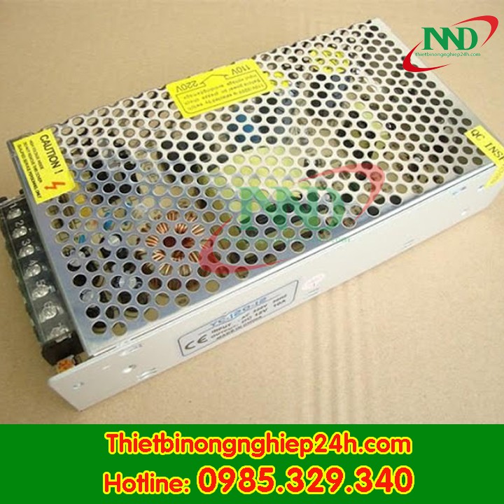 Nguồn tổ ong sử dụng nguồn điện DC 12V10A, Sử dụng điện áp vào 220V