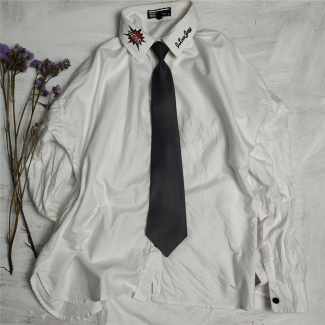 Cà vạt màu trơn có khóa kéo phong cách thời trang nam nữ 63