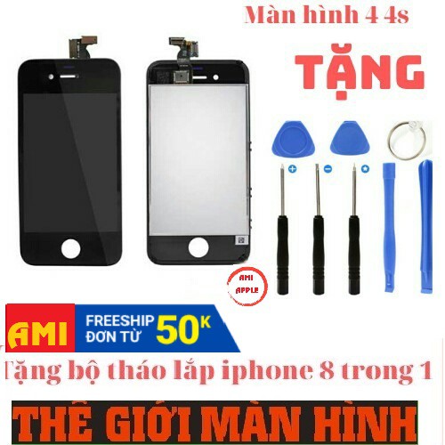 Màn hình full bộ iphone 4s [Tặng bộ sửa 8 trong 1]