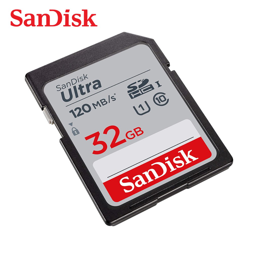 Thẻ Nhớ Máy Ảnh SDHC SanDisk Ultra 32GB 120MB/s - SDSDUN4-032G-GN6IN - Hàng Phân Phối Chính Hãng