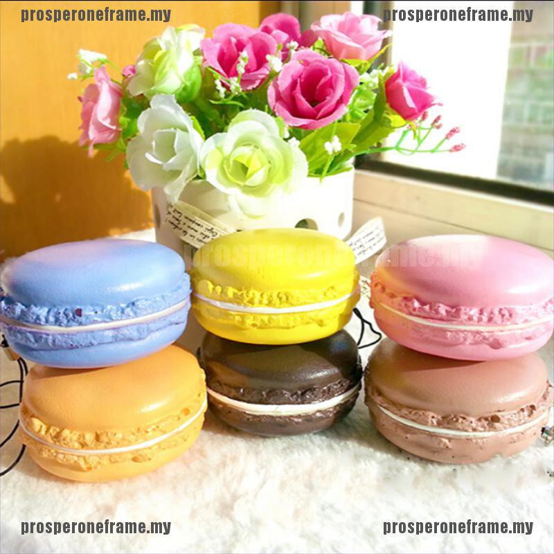 Đồ Chơi Squishy Hình Bánh Macaron Dễ Thương