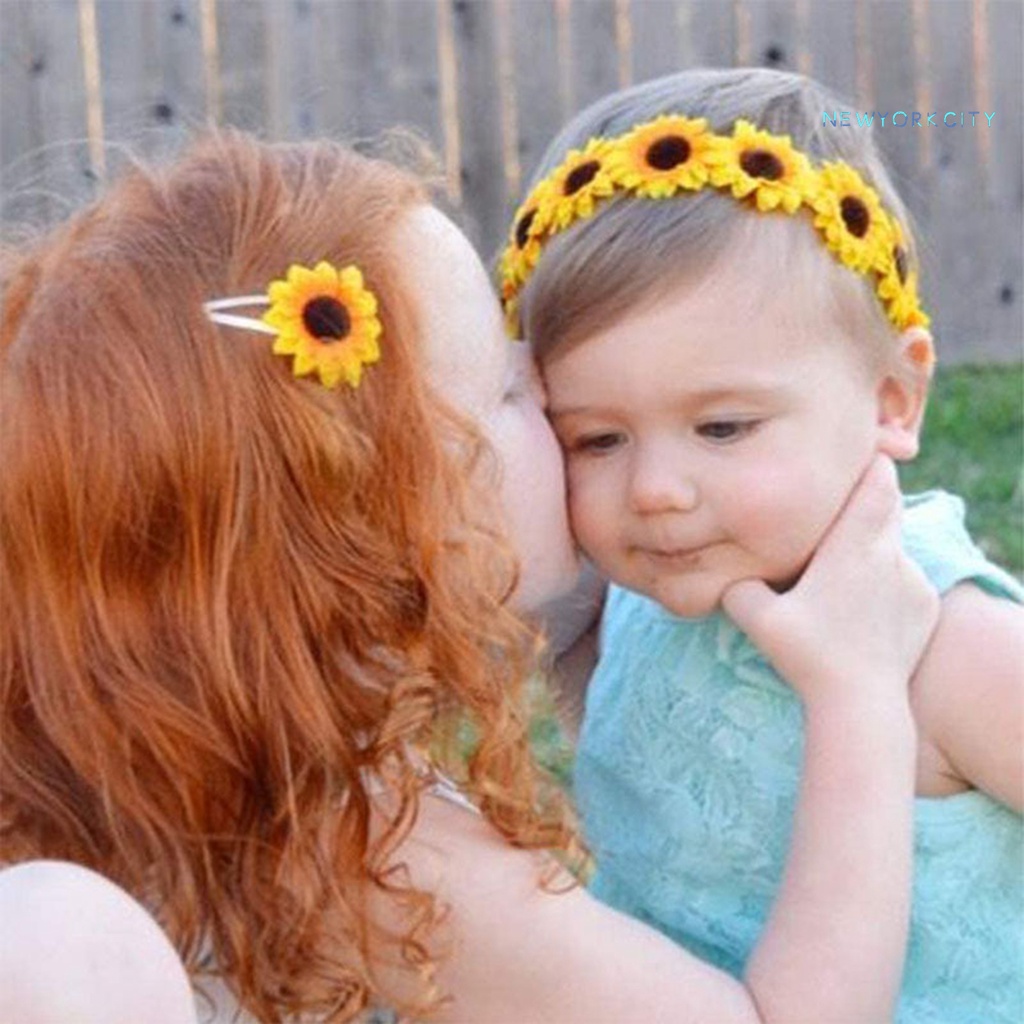 Set 50 Bông Hoa Hướng Dương Nhân Tạo Bằng Nhựa Dùng Trang Trí