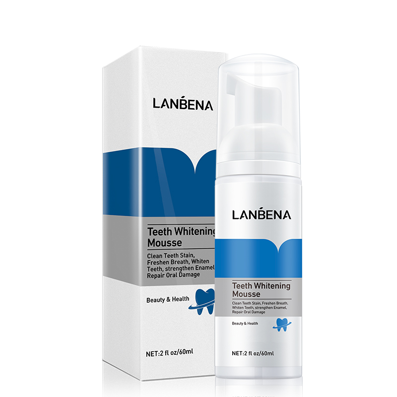 LANBENA Kem đánh răng và nước súc miệng hai trong một làm sạch/trắng răng 60ml