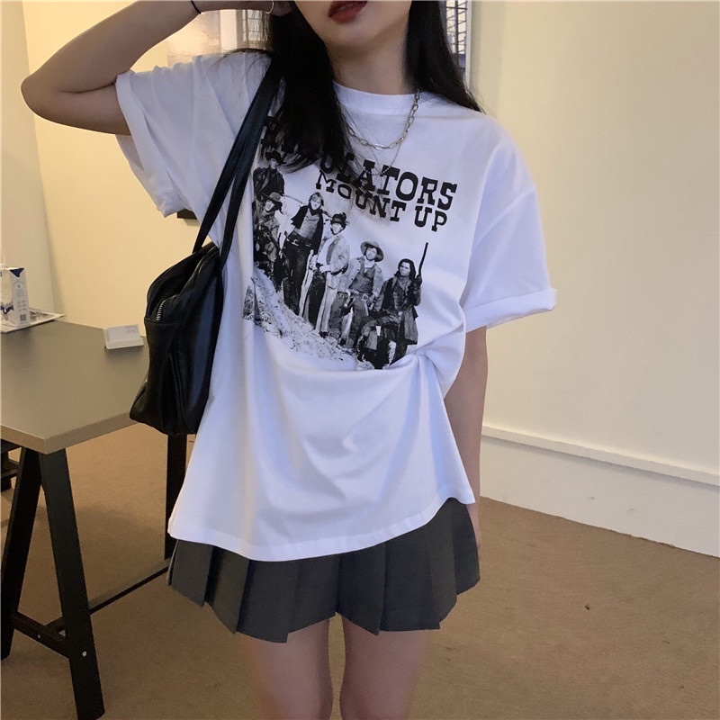 Áo thun tay lỡ nam nữ, áo phông unisex form rộng chất cotton mát mịn thấm hút mồ hôi in hình TORS