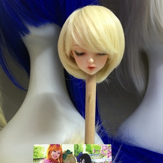 Tóc búp bê BJD - vòng đầu 16-19cm