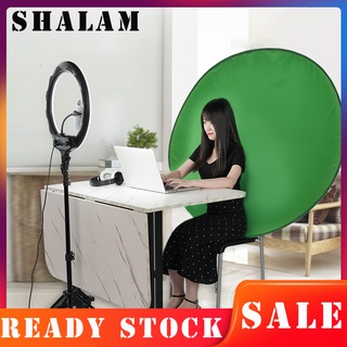 Phông Nền Chụp Ảnh Hình Tròn Bằng Vải Màu Xanh Lá Thiết Kế Lâu Trôi Có Thể Gấp Gọn