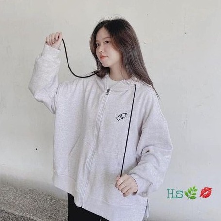 [HOTTrend THU ĐÔNG] ÁO NỈ HOODIE IN LỌ FREESIZE < 75kg _TrendStore