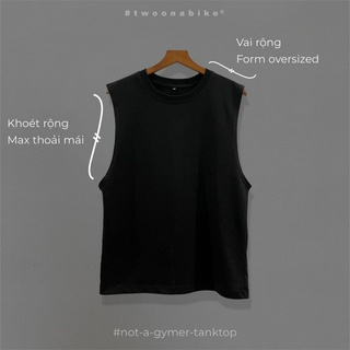 Tanktop oversized unisex màu trơn basic minimal local brand cotton thoáng mát
