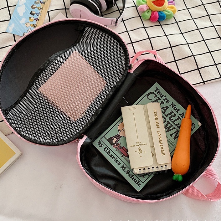 Balo trứng bán nguyệt hoạt hình cho bé đi mầm non du lịch chống thấm