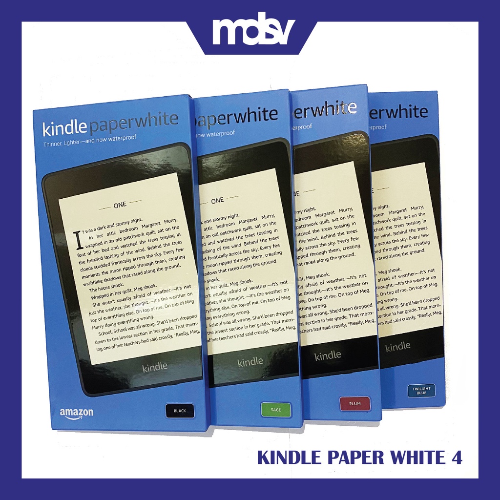 Máy đọc sách Kindle Paperwhite 4  Kindle PPW4 - Hàng chính hãng