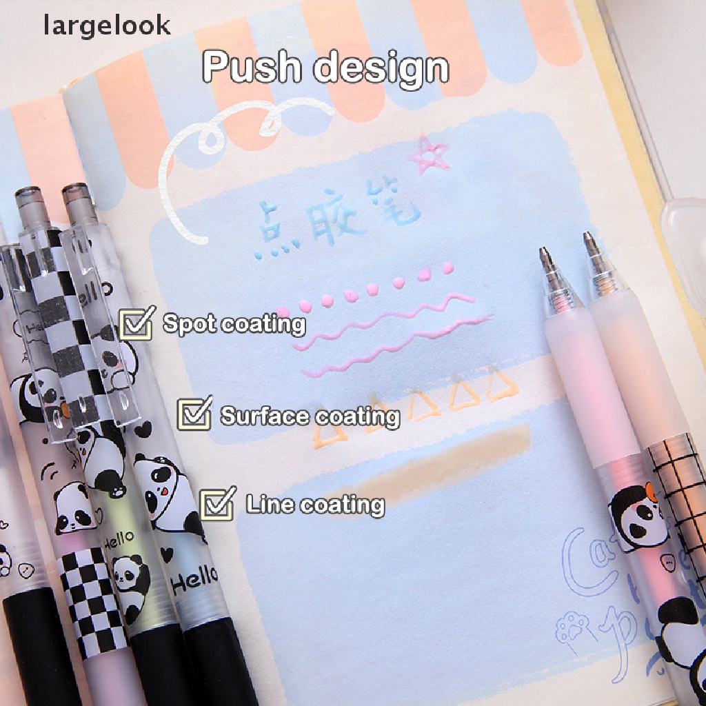 Bút Keo Dán Nhanh Khô Hình Gấu Trúc / Chấm Bi Dễ Thương ♨Nóng Bỏng