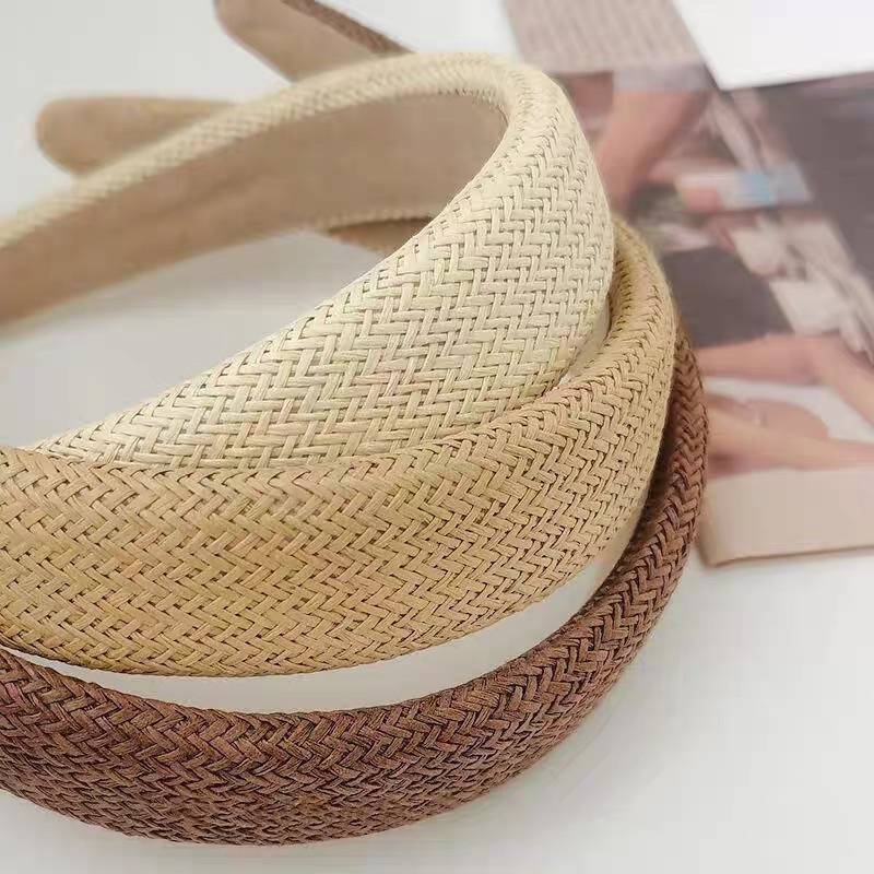 Cài tóc cói - Băng đô cói trơn đơn giản