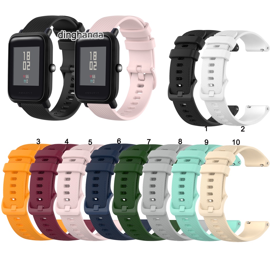 Dây Đeo Silicone Cho Đồng Hồ Thông Minh Huami Amazfit Bip Lite Bip S U Bip 3 pro