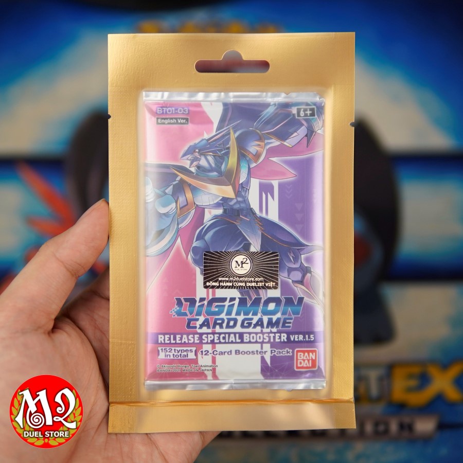 Gói thẻ bài Digimon Card Game: Booster Pack VER.1.5 - M2 Special Edition  - Giao pack hình ngẫu nhiên