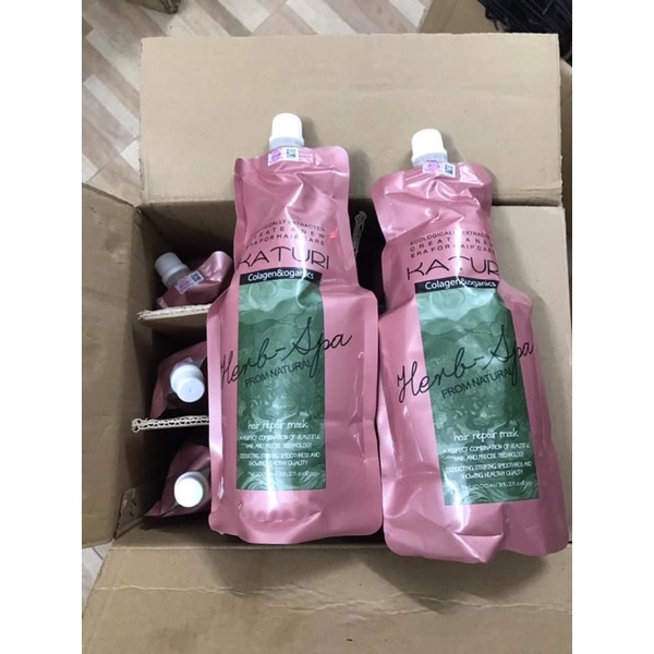Hấp Dầu Túi Katuri Phục Hồi Tóc Khô Xơ Hư Tổn Hàng Chính Hãng