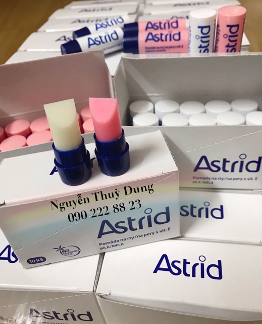 Son Dưỡng Môi Mỡ Hươu Astrid - Hộp 10 thỏi