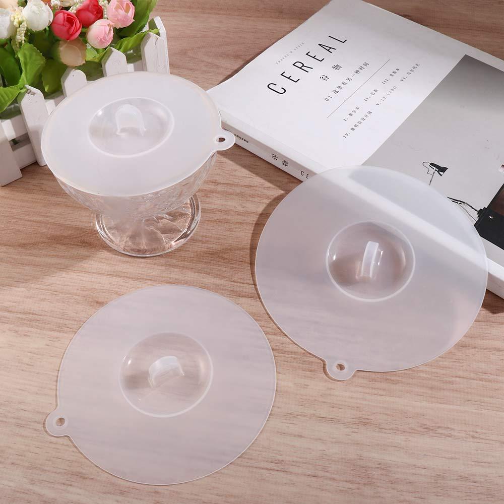 Nắp Đậy Cốc Thủy Tinh Bằng Silicone Cấp Thực Phẩm An Toàn Chống Bụi Cho Nhà Bếp Ốp